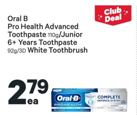 Oral B Pro Health Advanced Toothpaste