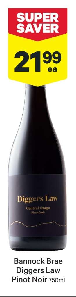 Bannock Brae Diggers Law Pinot Noir