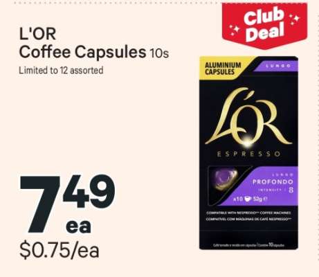 L'OR Coffee Capsules 10s