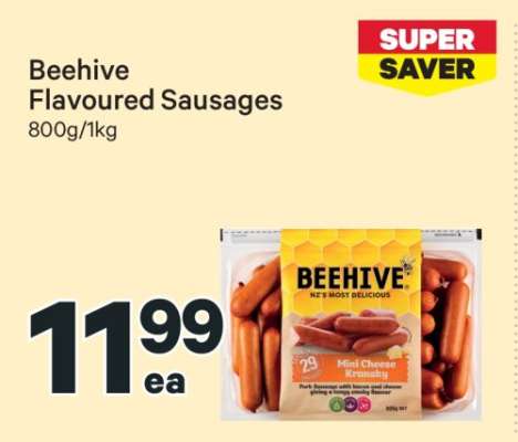 Beehive Flavoured Sausages