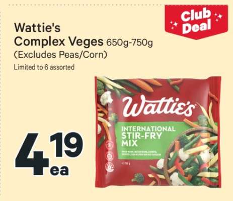 Wattie's Complex Veges