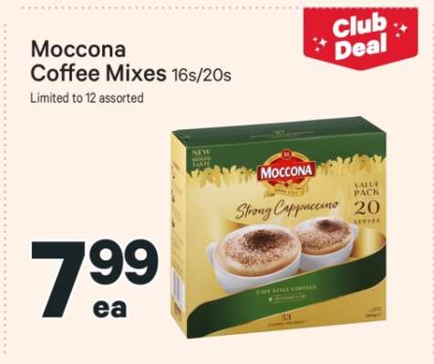 Moccona Coffee Mixes 16s/20s