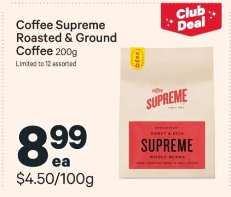 Coffee Supreme Roasted & Ground Coffee