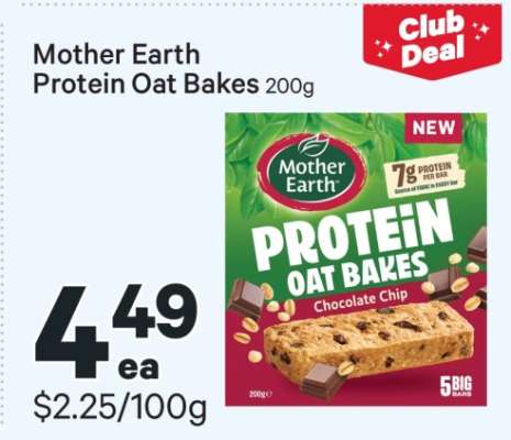 Mother Earth Protein Oat Bakes 200g