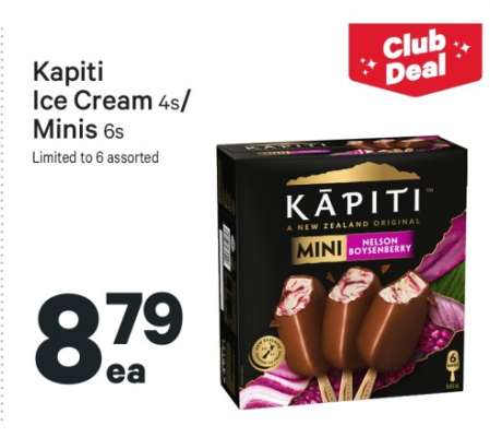 Kapiti Ice Cream 4s/Minis 6s