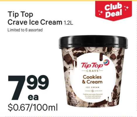 Tip Top Crave Ice Cream