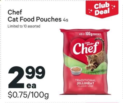 Chef Cat Food Pouches 4s