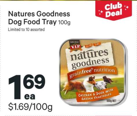 Natures Goodness Dog Food Tray 100g