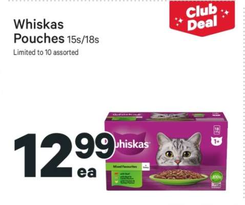 Whiskas Pouches 15s/18s