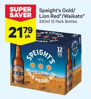 Speight's Gold/Lion Red/Waikato