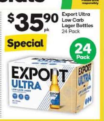 Export Ultra Low Carb Lager Bottles