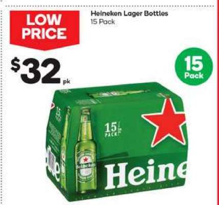Heineken Lager Bottles