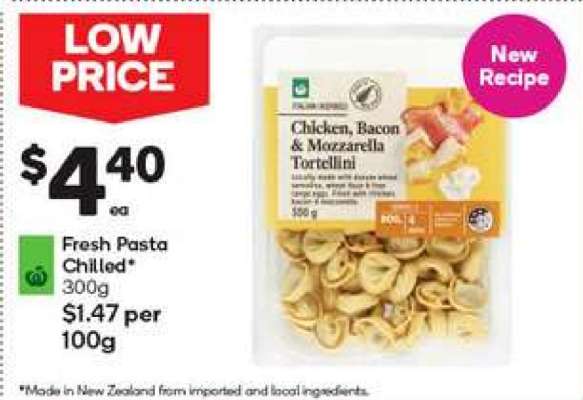 Chicken, Bacon & Mozzarella Tortellini