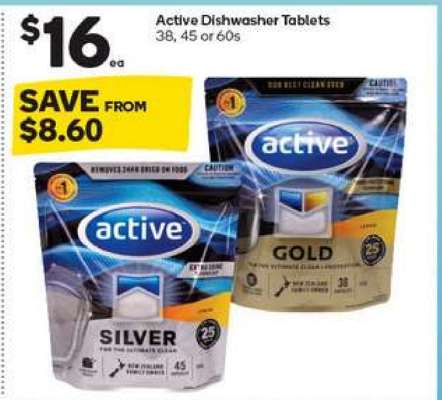 Active Dishwasher Tablets