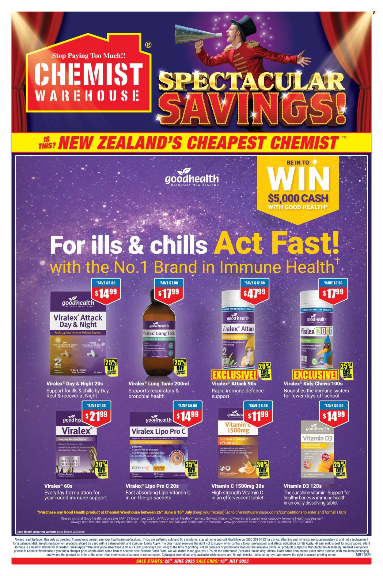 Chemist Warehouse catalogue - 26.06.2025 - 16.07.2025. Page 1